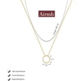 thumbnail image 2 of CROPD Gold Layered Necklaces for Women 14k Gold Plated Dainty Stackable Choker Necklaces for Women Trendy Layering Circle Paperclip Chain Cute Pendant Necklace Set Gold Jewelry for Women, 2 of 7