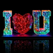 I Love You LED 3D Big Sign Smart Colorful Home Office Decoration Unique Gifts 22.3 x 10.5 x 6.5 Inches