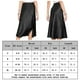 thumbnail image 2 of Falda casual Falda drapeada de satén brillante Faldas largas suaves para mujer (Negro XL) FLhrweasw Para estrenar, 2 of 7