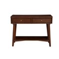 thumbnail image 2 of Console Table with 2 Drawers and Angled Legs Walnut Brown, 2 of 5