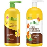 Alba Botanica Coconut Milk Shampoo And Conditioner, 34 fl. Oz. Each.