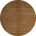 thumbnail image 1 of Ahgly Company Machine Washable Indoor Round Abstract Red Brown Area Rugs, 5' Round, 1 of 7