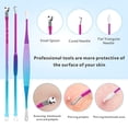 thumbnail image 2 of EXLEAF Blackhead Remover Extractor Tool, 10 Pcs Professional Surgical Tool Kit with Metal Case for Quick And Easy Removal of Blackheads, Pimples, Zit Removing, Facial And Nose (Colorful), 2 of 7