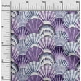 thumbnail image 2 of oneOone Cotton Poplin Medium Purple Fabric Sea Shells Ocean Diy Clothing Quilting Fabric Print Fabric By Yard 42 Inch Wide, 2 of 4