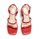 thumbnail image 4 of Sandalia DREAM PAIRS SDHS2346W Roja Plataforma con Tacón Cuadrado 10, 4 of 5