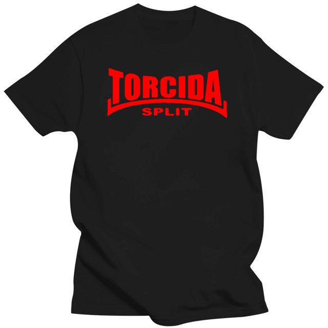 Camiseta de algodón para hombre camisetas de verano camiseta dividida Torcida Hajduk Ultras Croacia Hrvatska Camiseta de algodón para hombre camisetas divertidas camiseta para hombre