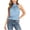 Light Blue, variant on Womens Mock Neck Halter Tops Sleeveless Bow Tie Back Blouse Casual Y2K Going Out Tops for Party,XXL,Pink