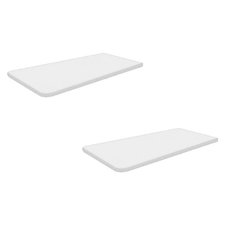 

Oleegame 2PC Rectangle Tablecloth Elastic Fitted Flannel Vinyl Tablecloths For 6ft Folding Tables Wipeable Table Covers For Indoor Outdoor Picnic And Camping (Black White