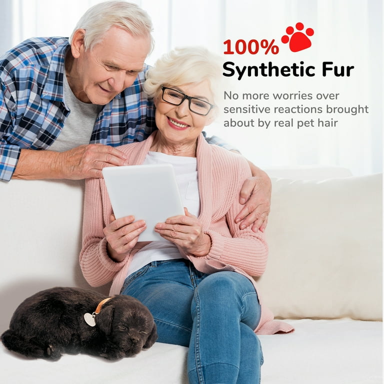 Perfect Petzzz Original Petzzz Black Lab Realistic Lifelike Stuffed Interactive Pet Toy Companion Pet Dog with 100 Handcrafted Synthetic Fur Walmart