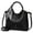 Black, variant on Women's Handbag Vegan Leather Crossbody Shoulder Bag with Adjustable Strap Casual Shopper Purse for Daily Use, Travel and Shopping