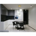 thumbnail image 2 of Baxter 3 Lights Brass Pendant With Clear Glass, 2 of 3
