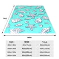 thumbnail image 3 of Fuzoiu Seashell And Starfish Print Ultra-Soft Micro Fleece Blanket,All Seasons Flannel Throw, Lightweight Blanket for Bed, Sofa, Couch, Movie Night, Camping, and Travel-80"x60", 3 of 7