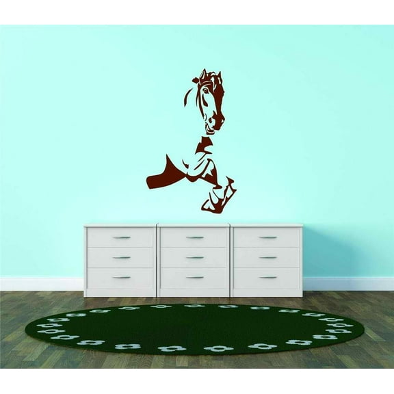 Do It Yourself Wall Decal Sticker Horse Head Stallion Equestrian Animal Decor 15x20