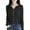 Black, variant on Ediodpoh Womens Cardigan Lightweight Seamless Knit V Neck Open Front Jacket with Rolled Edges for Comfortable Layering Sky Blue L