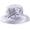 Gray, variant on Women Satin Ribbon Dressy Church Couture Bridal Wedding Occasion Sun Hats A585