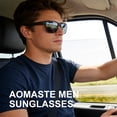 thumbnail image 2 of AOMASTE Polarized Sunglasses for Men Square Lightweight Frame Sun Glasses UV400 Protection for Driving Fishing Golf, 2 of 7