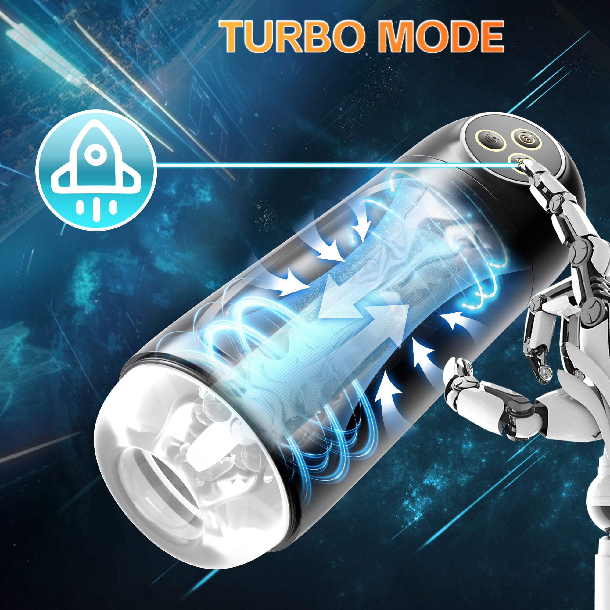 KERERO Male Masturbator Sex Toys for Men, Male Sex Toys with 10 Sucking & Vibrating Modes, Hands-Free Sex Toys with 3D Textured, Male Stroker Sex Toys for Men
