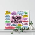 thumbnail image 4 of Inspirational Teacher Poster Canvas Wall Art for Office Home Decor,Motivational Affirmation Teacher Daily Affirmations Quote Canvas Print Wall Art Painting Ready to Hang Gifts,Easel & Hanging Hook, 4 of 7
