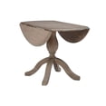 thumbnail image 6 of Bowery Hill Transitional Wood Drop Leaf Dining Table in Antique Rustic Brown, 6 of 17