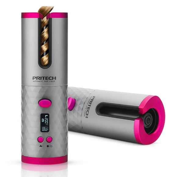 Fer à Friser Sans Fil Fer à Friser Automatique Outil de Coiffage Rechargeable PRITECH