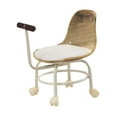thumbnail image 3 of Taburete bajo con ruedas, silla giratoria para niños, juguete educativo, asiento con ruedas universales Marrón, 3 of 9