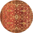 thumbnail image 1 of Ahgly Company Indoor Round Persian Orange Traditional Area Rugs, 5' Round, 1 of 1
