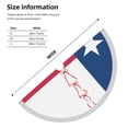 thumbnail image 3 of Christmas Tree Skirt Star-Texas-Flag Xmas Tree Skirt with Tassels Christmas Holiday Decoration 30", 3 of 6