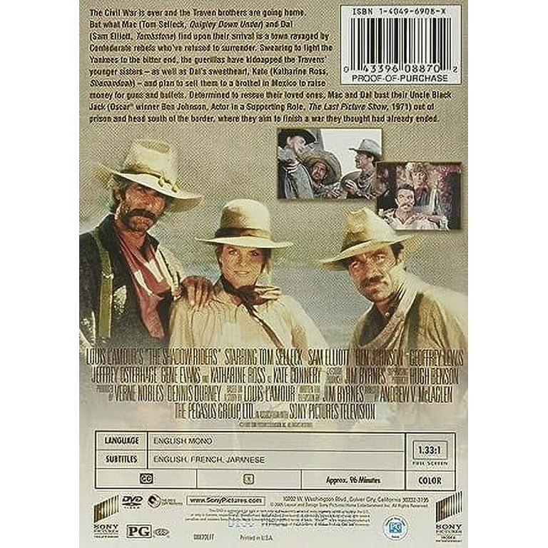The Shadow Riders (DVD) - Civil War Drama Starring Tom