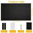 thumbnail image 2 of HLONK Stores Occultantes 59” x 118” Sans Perçage Stores Occultants pour Chambre Rideaux Occultants Noir, 2 of 10