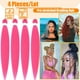 thumbnail image 4 of Cabello Sintético Preestirado de 66 Cm para Trenzas Diy | Trenza Ignífuga | Looks para Festivales 90 G | Extensión de Cabello Morado para Trenzas, 4 of 7