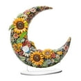 thumbnail image 1 of Letrero de mesa acrílico decorativo con patrón colorido plano 2D y soporte Patrón de girasol, 1 of 9