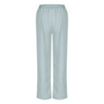thumbnail image 6 of ABATAB Women's Wide Leg Dress Pants Ruched High Waisted Business Casual Trousers Dressy Work Office Pants with Pockets, 6 of 7