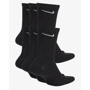 NikeDRI-FIT Everyday Cotton Cushioned Crew Training Socks with DRI-FIT Technology, Large Black (Pack of 3 Pairs)