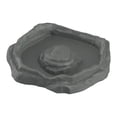 thumbnail image 1 of Plato de agua para tortugas, cuenco de baño para reptiles, decoración de piscina, adorno de acuario, plato de alimentación para reptiles, camaleón, gris M, 1 of 8