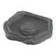 thumbnail image 1 of Comedero para tortugas, cuenco para terrario, comedero decorativo de esquina, baño para reptiles gris M, 1 of 9