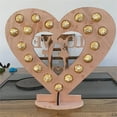 thumbnail image 4 of WJSXC Wooden Heart-shaped Love Chocolate Frame Decoration Heart Wedding Display Stan B, 4 of 4