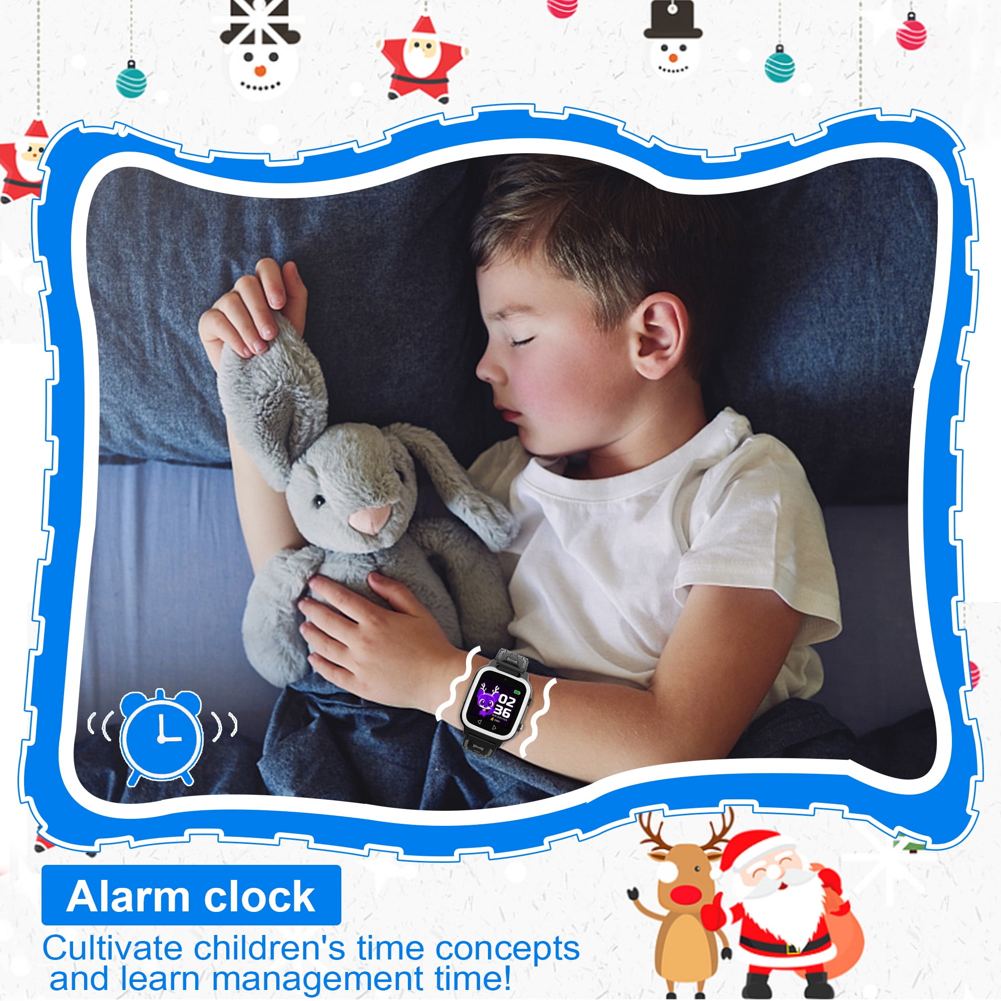Smart Watch for Kids Boys Girls - Kids Toys for 3-10 Year Old, Toddler Watch with 25 Games Dual Camera Music Pedometer, Birthday Gifts for Boys 3 4 5 6 7 8 9 10 (Black)