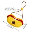 thumbnail image 3 of Gardjoe Embroidered Apple Duck Hot Dog Pet Bib with Adjustable Neckband and Soft Plush Fabric for Cats Small Dogs Saliva Towel, 3 of 7