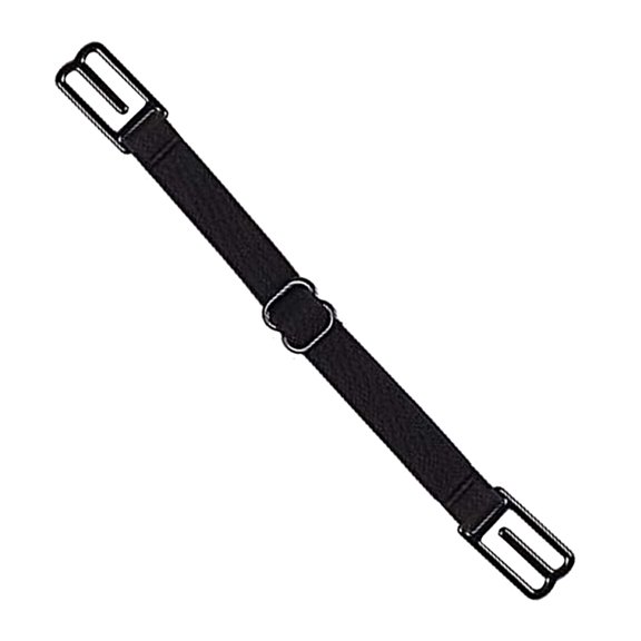 NUZYZ Women Non Slip Elastic Bra Strap Holder Adjustable Band Buckle Racer Back Clip Black