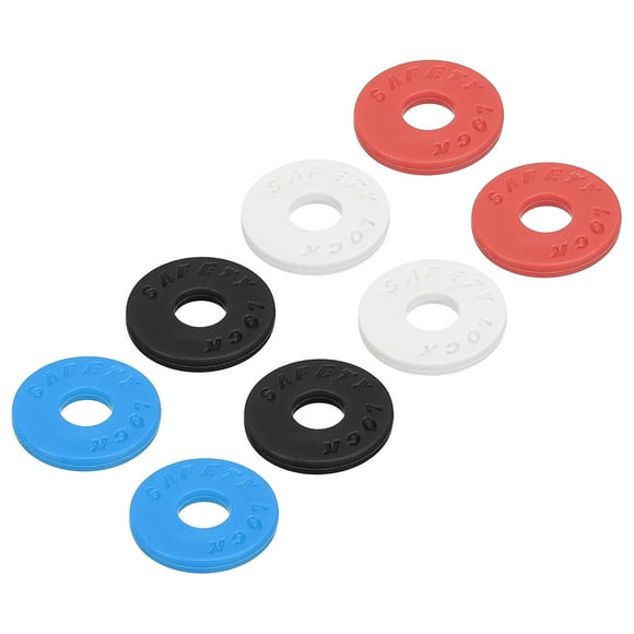 Unique Bargains Strap Blocks Silicone Rubber Strap Block Multiple Colour, for Guitar Strap Button, Pack of 8