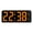 White shell orange l, variant on Modern LED Mood Lamp and Alarm Clock with Brightness Temperature Display for Home Decors and Time Management