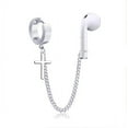 thumbnail image 2 of EIMELI 1 Pair Anti-lost Earrings for Airpods 2&1 3/Pro Wireless Earphone Holder Strap Hole Free Earhook for Women Men, 2 of 5