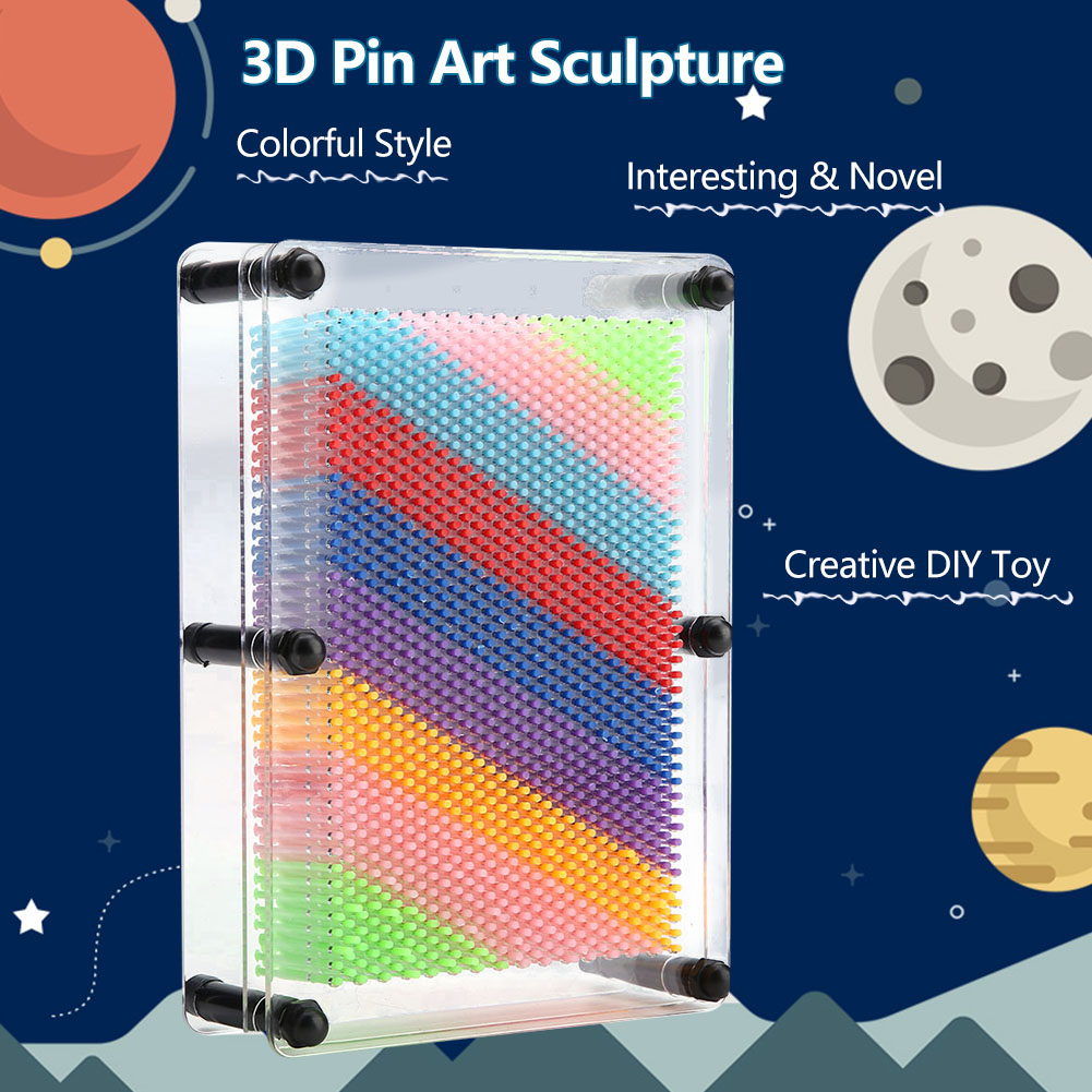 Zerone 3D Pin Art Board Novel Pin Art Toy for Kids and Adult, Pin Art