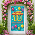 thumbnail image 5 of Colorful Balloons Birthday Banner 10th Birthday Double Digits Celebration Banner for Kids Party Indoor Decoration Photo Shoot, 5 of 8