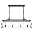 thumbnail image 2 of Hunter - Fair Oaks 4-light Matte Black, Extra Large Chandelier, Dimmable, Formal Style, Linear Shaped, for Bedrooms, Dining, Living Rooms - 13099, 2 of 9