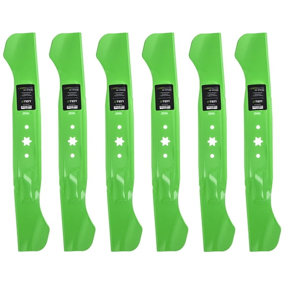 LawnRAZOR Notched High Lift Blade for MTD Cub Cadet 46 inch 942-04244 6 Pack 810-CBL2377D