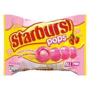 Starburst Pops All Pinks Strawberry Valentines Candy Lollipops 8.0 oz Bag
