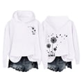 thumbnail image 4 of BODOAO Hoodies for Women Oversized Sweatshirts Women's Autumn Winter Dandelion Print Loose Casual Sweatshirt Fall Fashion Outfits 2025 Casual Sweaters Tops Workout Winter Clothes White L, 4 of 4