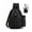 Black, variant on Fishing Sling Tackle Bag, 1000D Water-Resistant Nylon Crossbody Backpack with SBS Double Zippers & Multi-Pockets, Fits 2x 3600 Tackle Boxes for Men Fishing