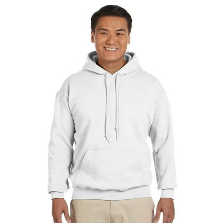 Garnet Mens Sweatshirt - Gildan G185 Heavy Blend Men's Hoodie -White-5X-Large